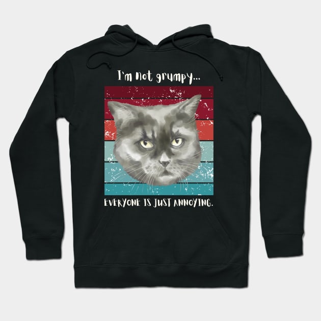 I'm not grumpy...everyone is just annoying. Hoodie by My-Kitty-Love